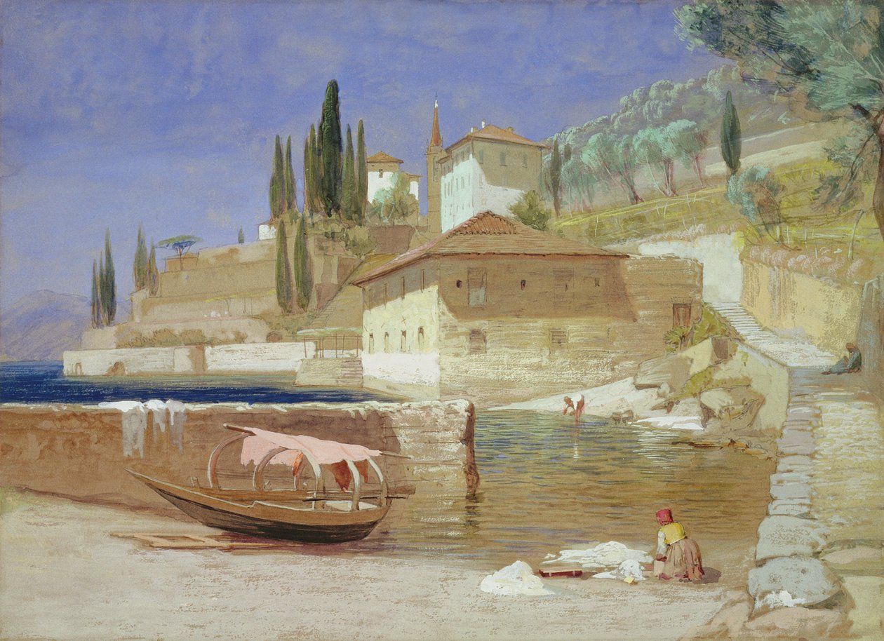 Varenna, Comer See von Frederick Lee Bridell