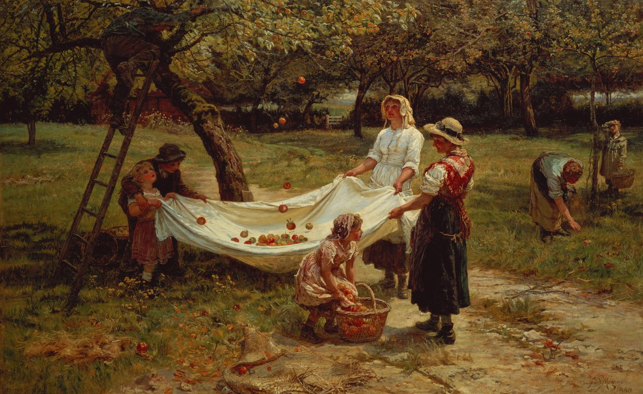 Die Apfelsammler von Frederick Morgan