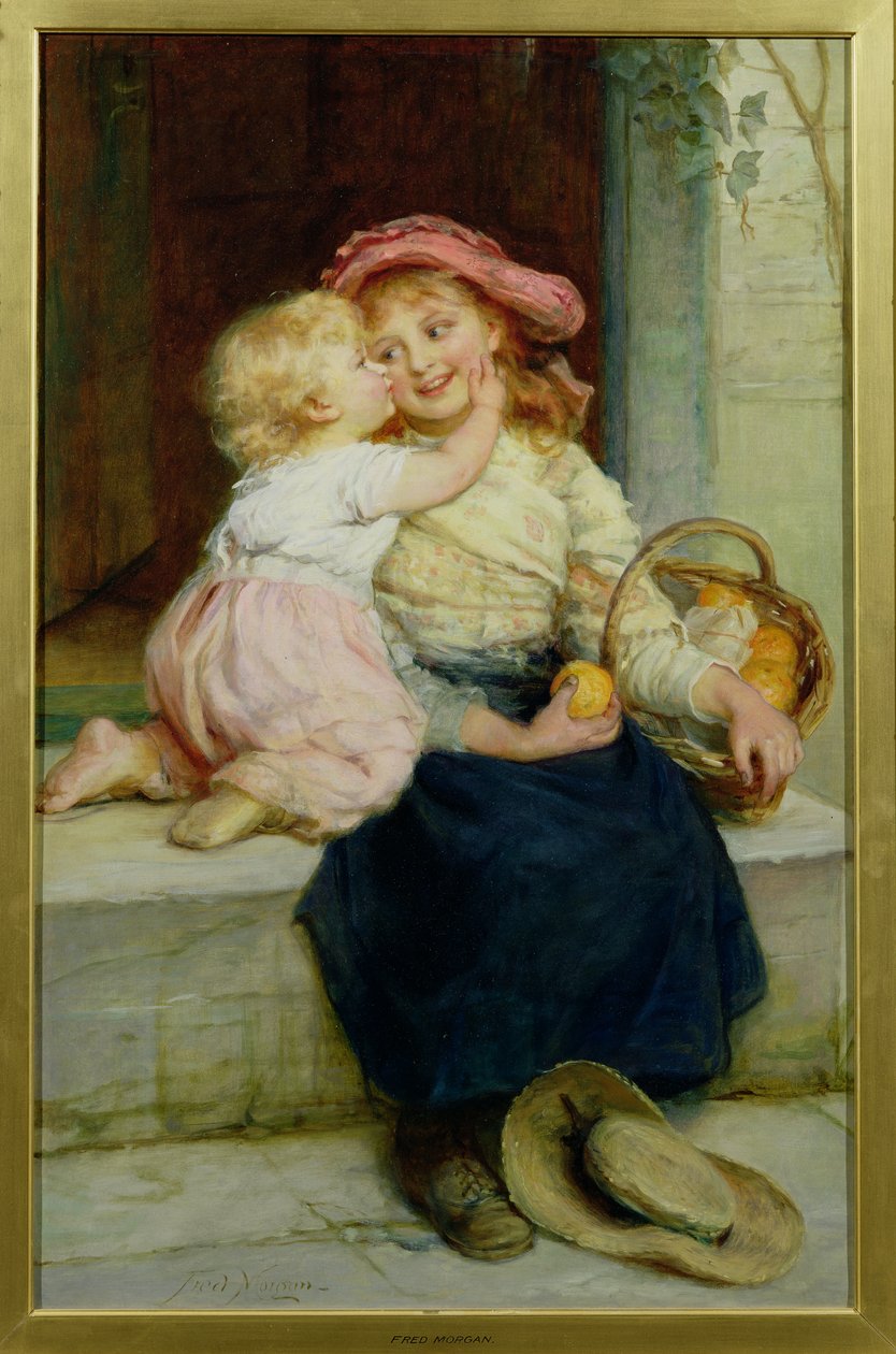 Der Orangenverkäufer von Frederick Morgan
