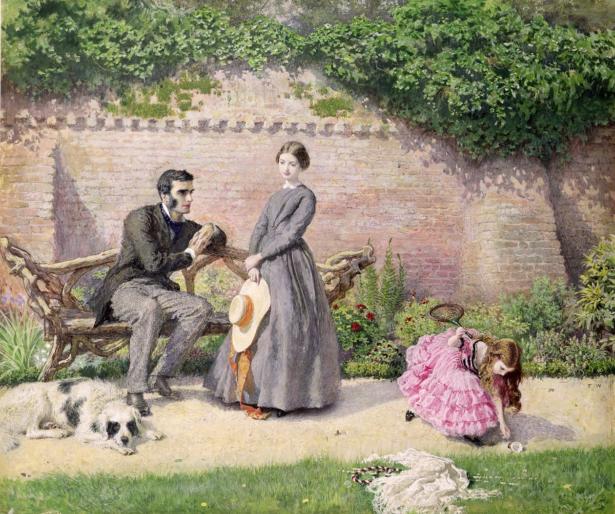 Rochester und Jane Eyre von Frederick Walker