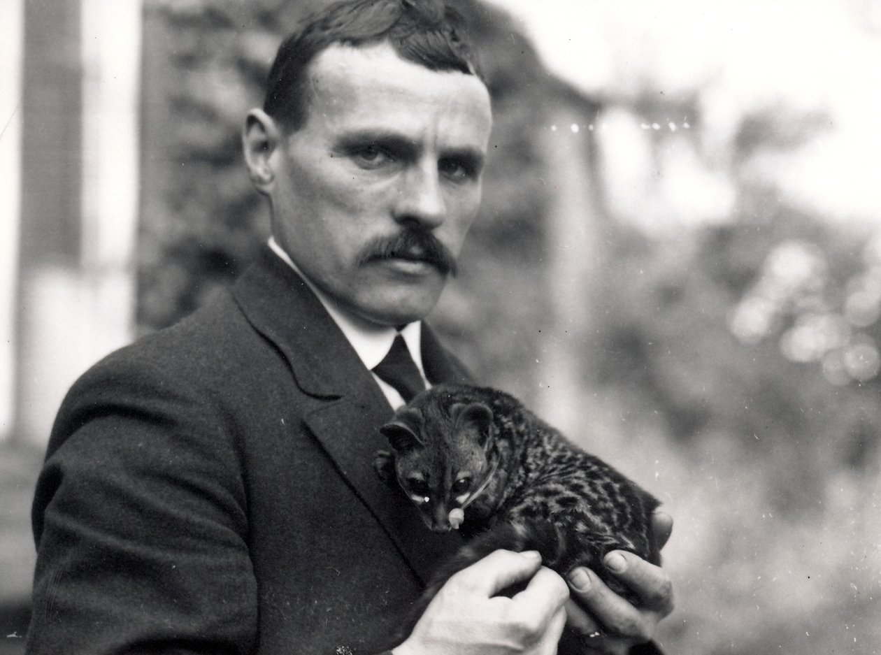 Charlie Dixon mit Genette, 1916 von Frederick William Bond