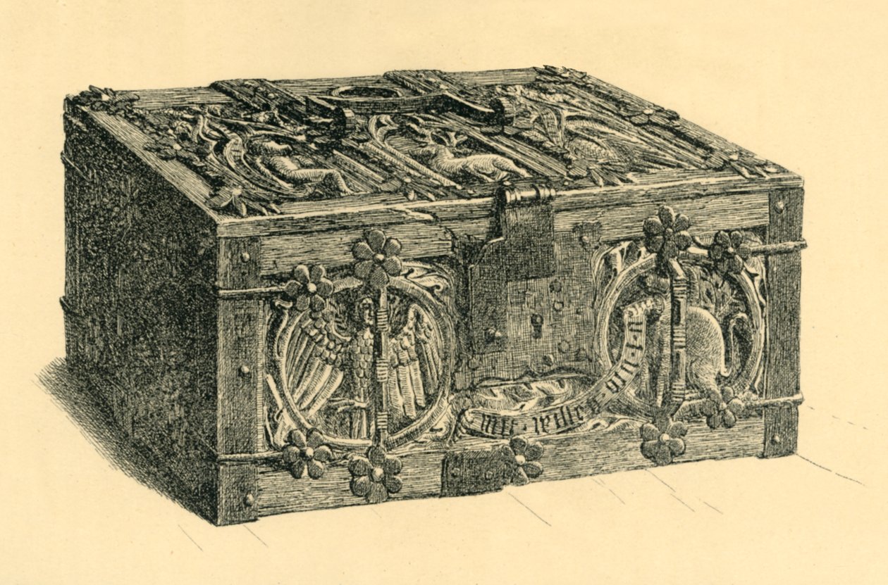 Schmuckkästchen, um 1400, 1881 von Frederick Albert Slocombe