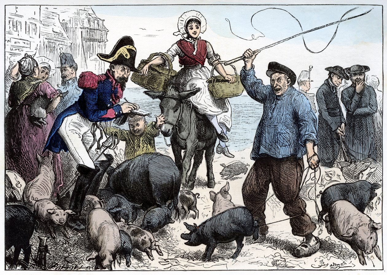 Schweinemarkt, Boulogne von Frederick Barnard