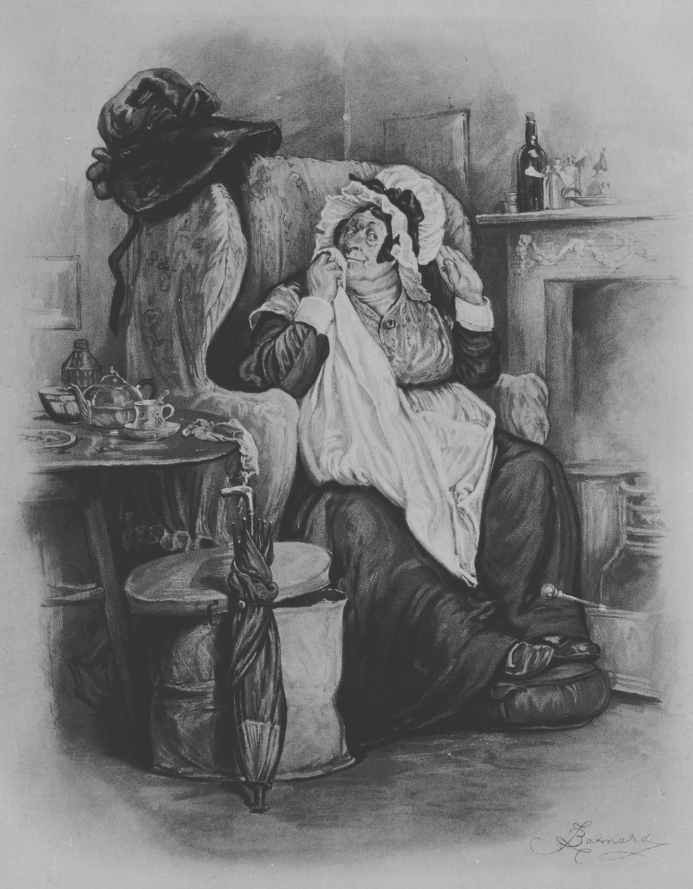 Sarah Gamp, 1880 von Frederick Barnard