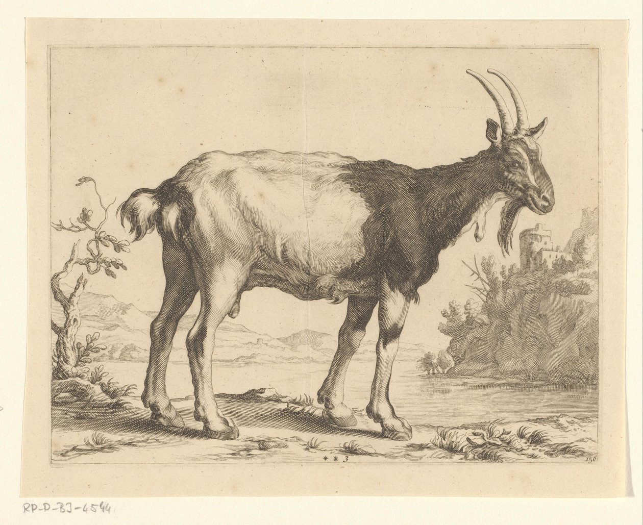 Ziege (Das Zeichenbuch von Abraham Bloemaert, Serie) von Frederick Bloemaert