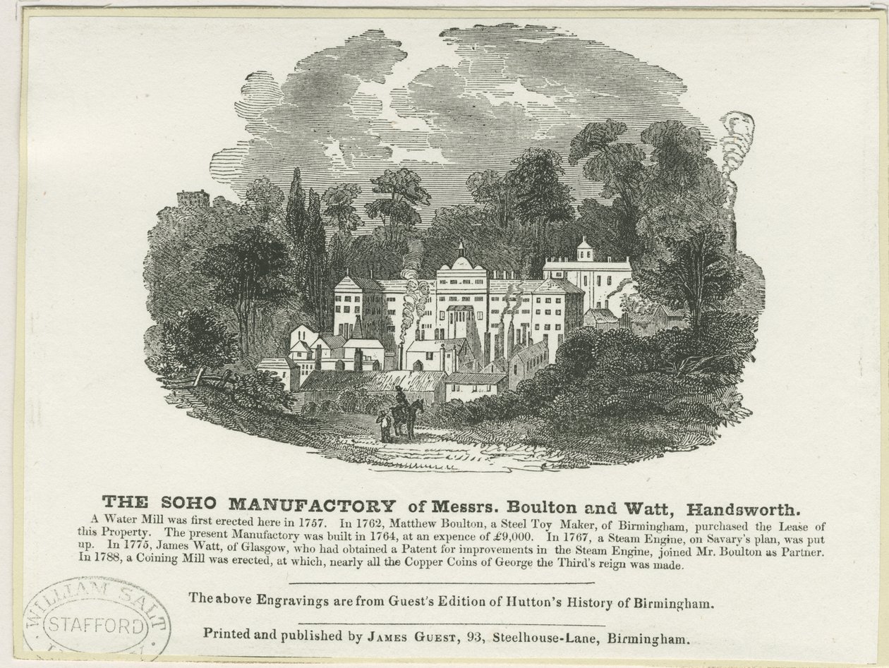 Soho Manufaktur: Holzschnitt von Frederick Calvert