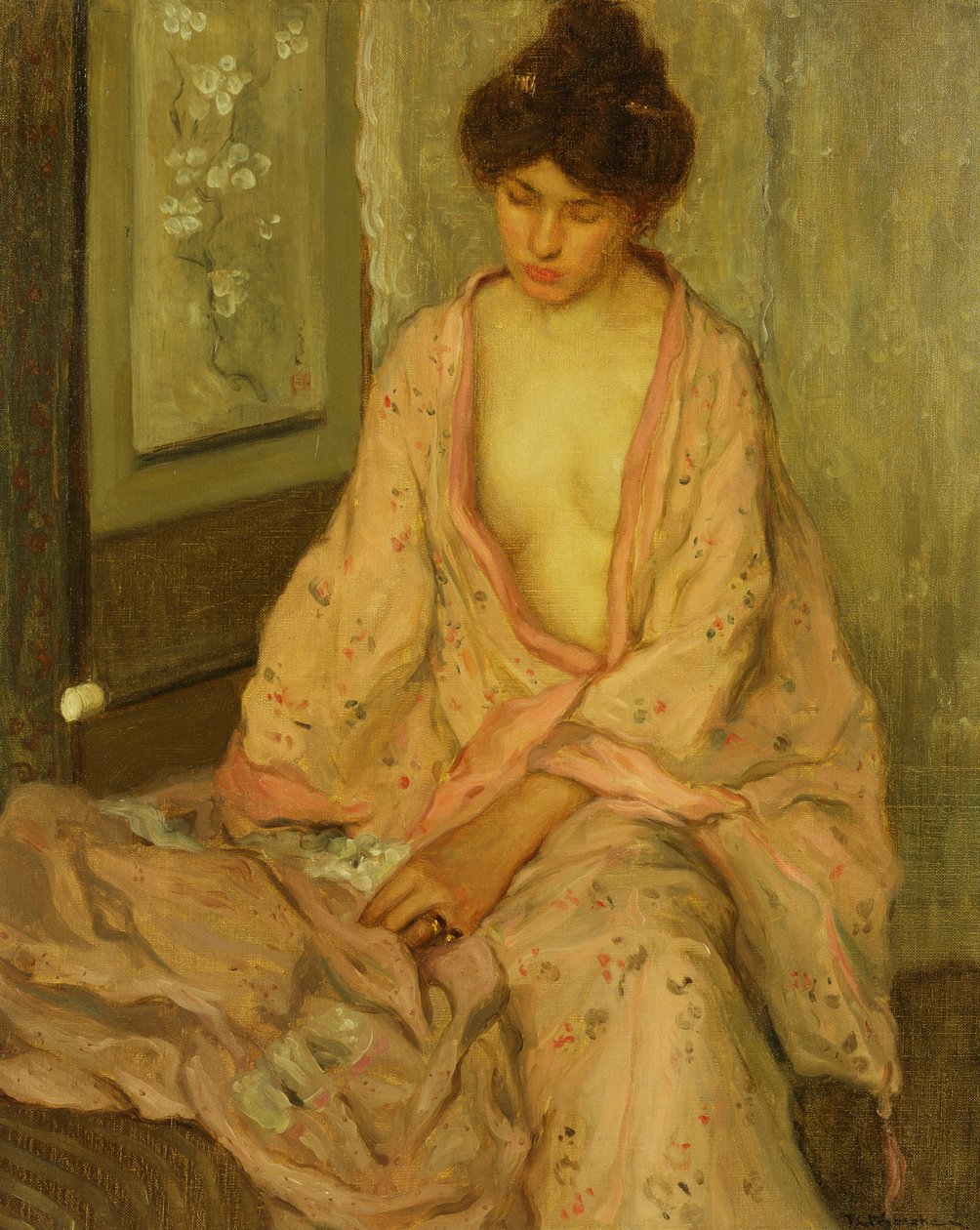 Der rosa Kimono von Frederick Carl Frieseke