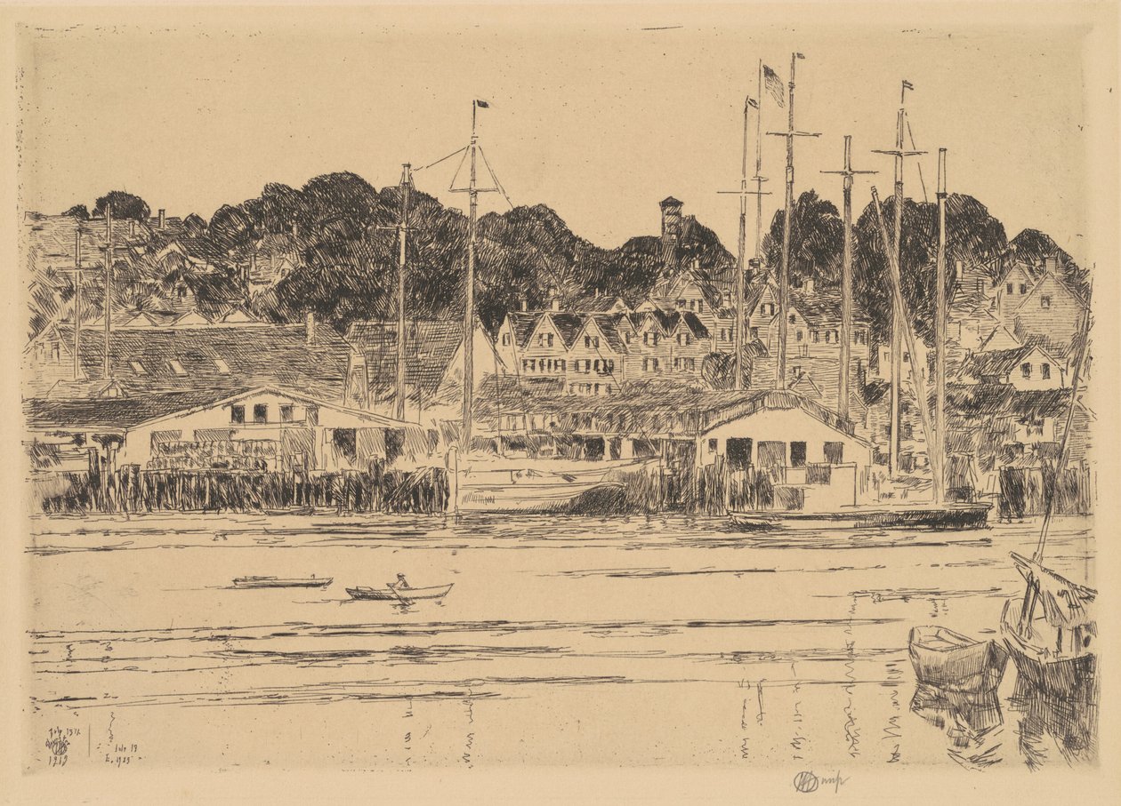 Innerer Hafen, Gloucester von Frederick Childe Hassam