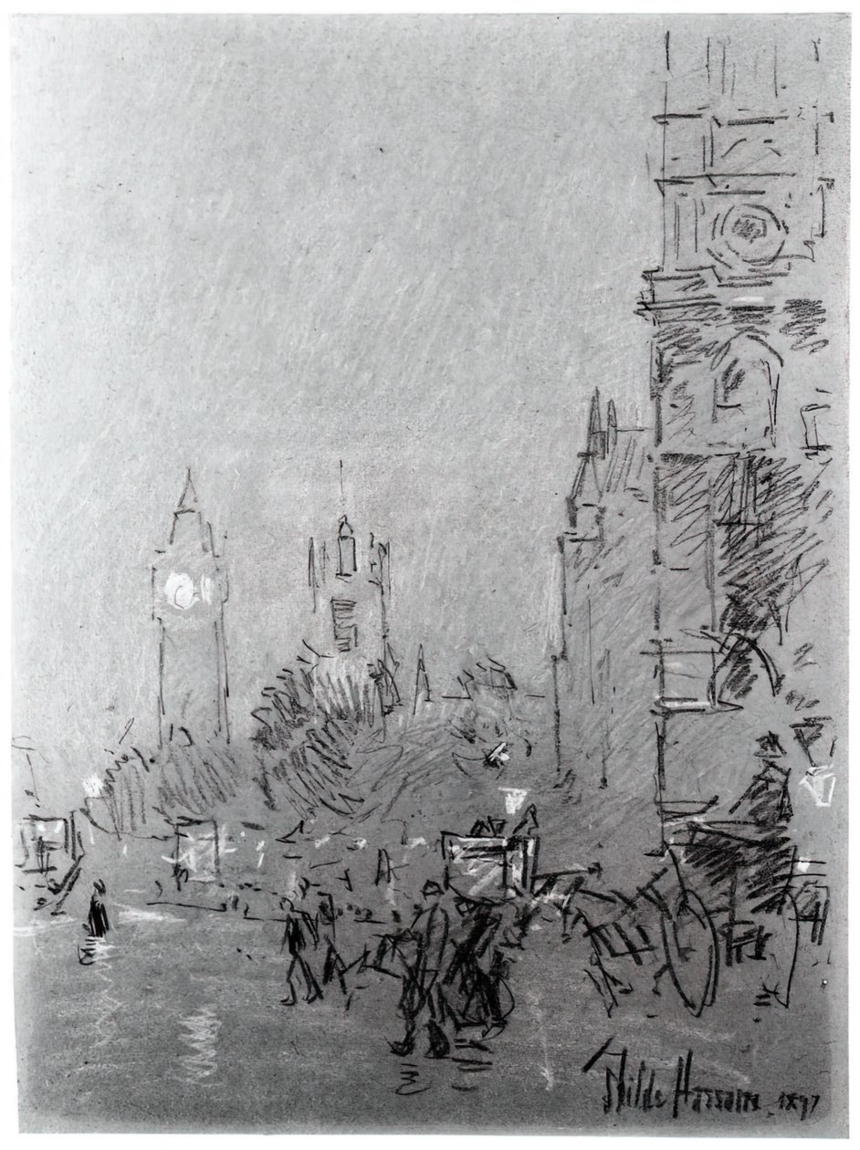 London, Abend von Frederick Childe Hassam