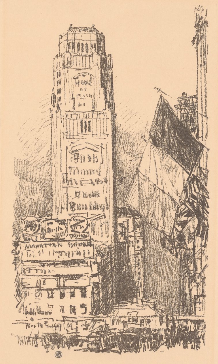 New Yorker Strauß, 1917 von Frederick Childe Hassam