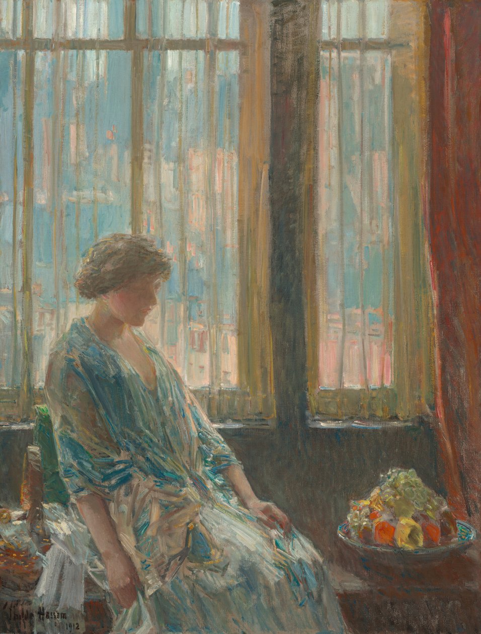 Das New Yorker Fenster von Frederick Childe Hassam