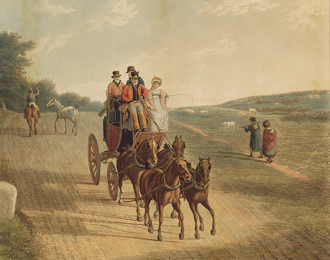 Postkutsche von Frederick Christian Lewis
