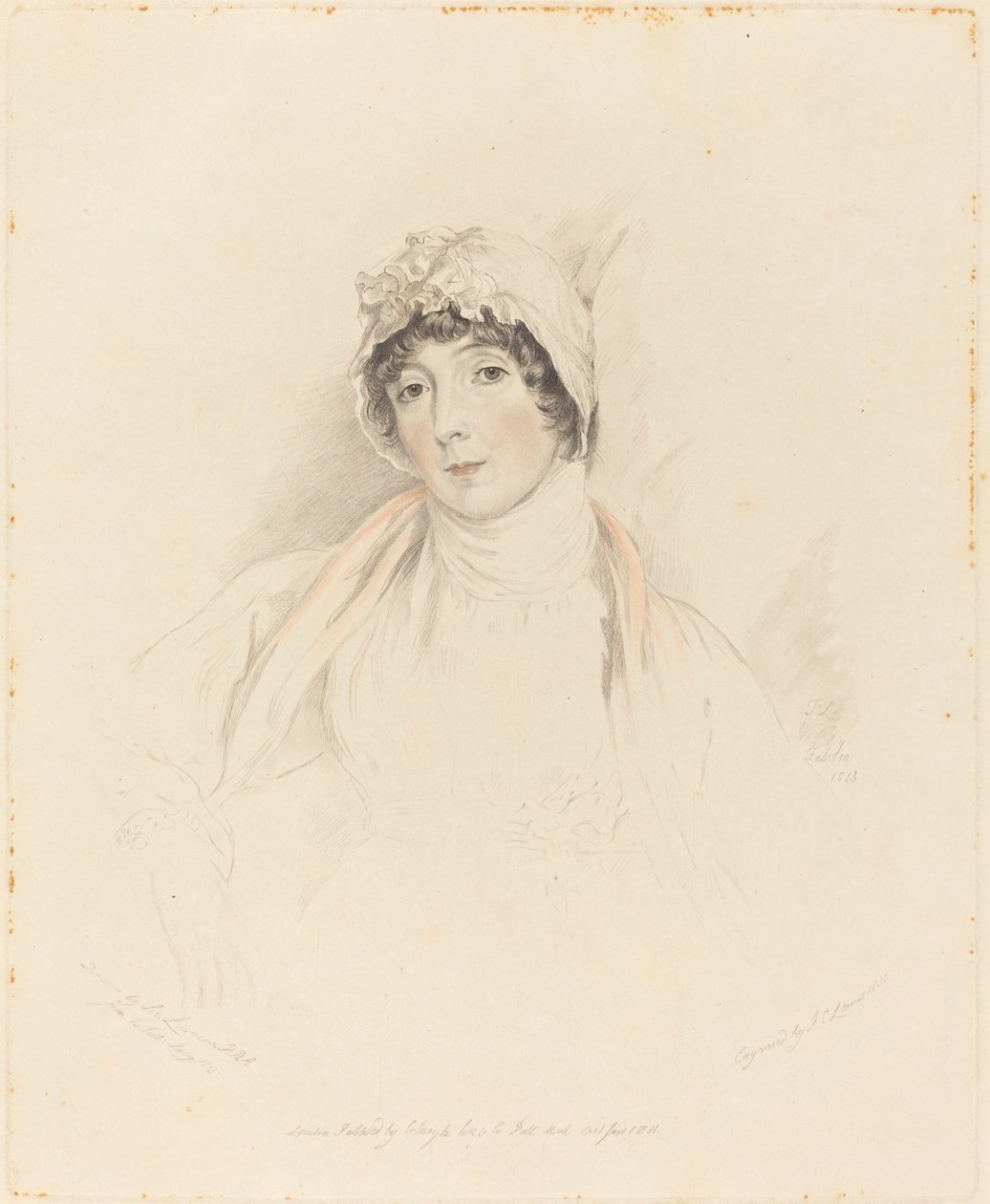 Lucy Lawrence von Frederick Christian Lewis I after Sir Thomas Lawrence