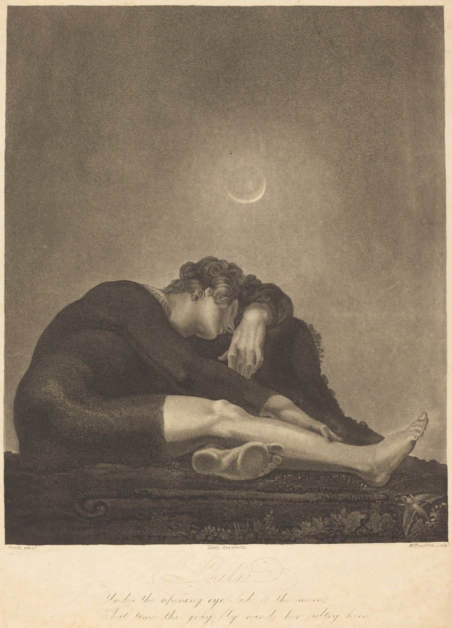 Lycidas von Frederick Christian Lewis I and Moses Haughton II after Henry Fuseli; published by Moses Haughton II