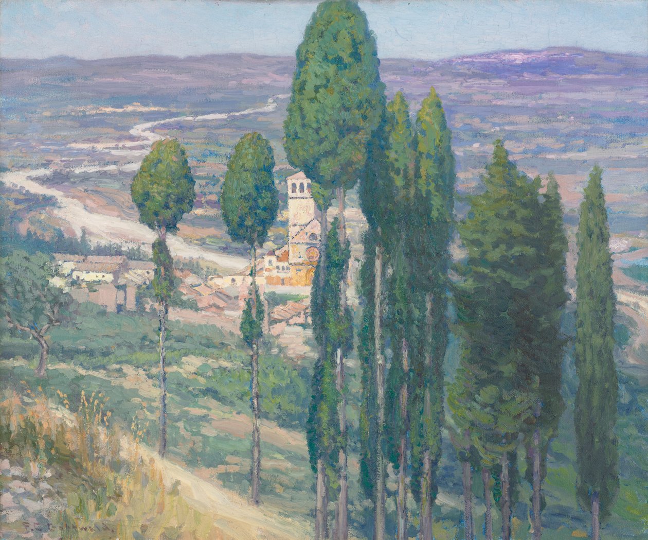 Das umbrische Tal, Italien von Frederick Gottwald