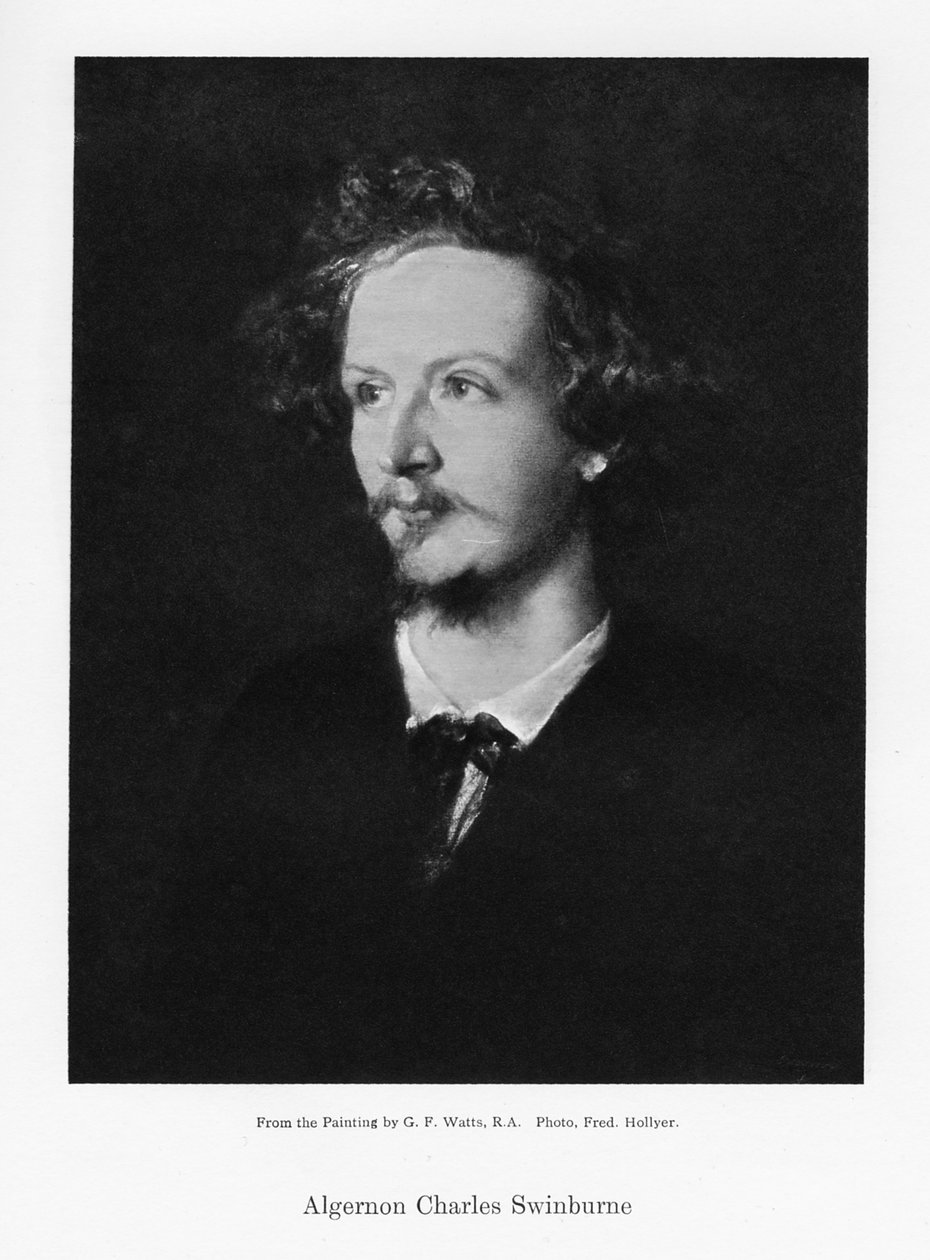 Algernon Charles Swinburne, englischer Dichter, um 1867 von Frederick Hollyer