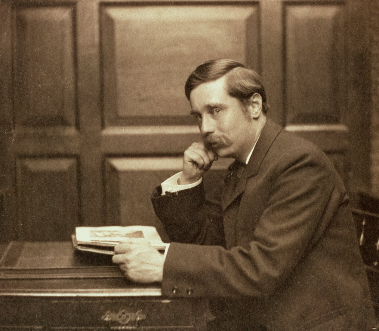 HG Wells, britischer Autor, 1903 von Frederick Hollyer