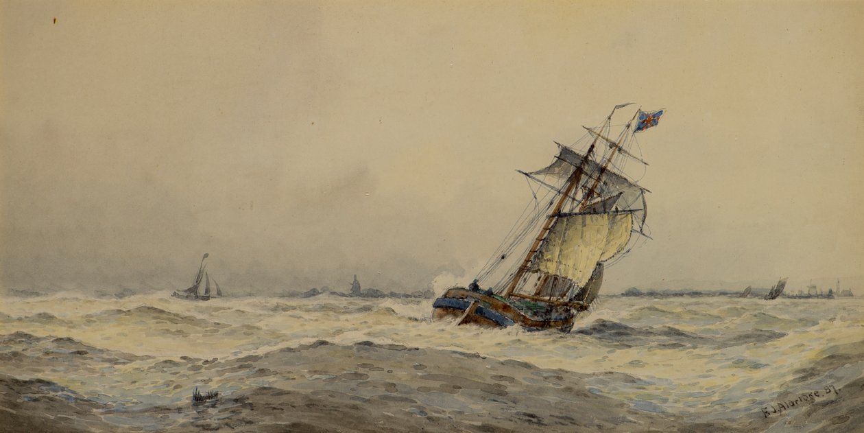 Ein Südwester von Frederick James Aldridge