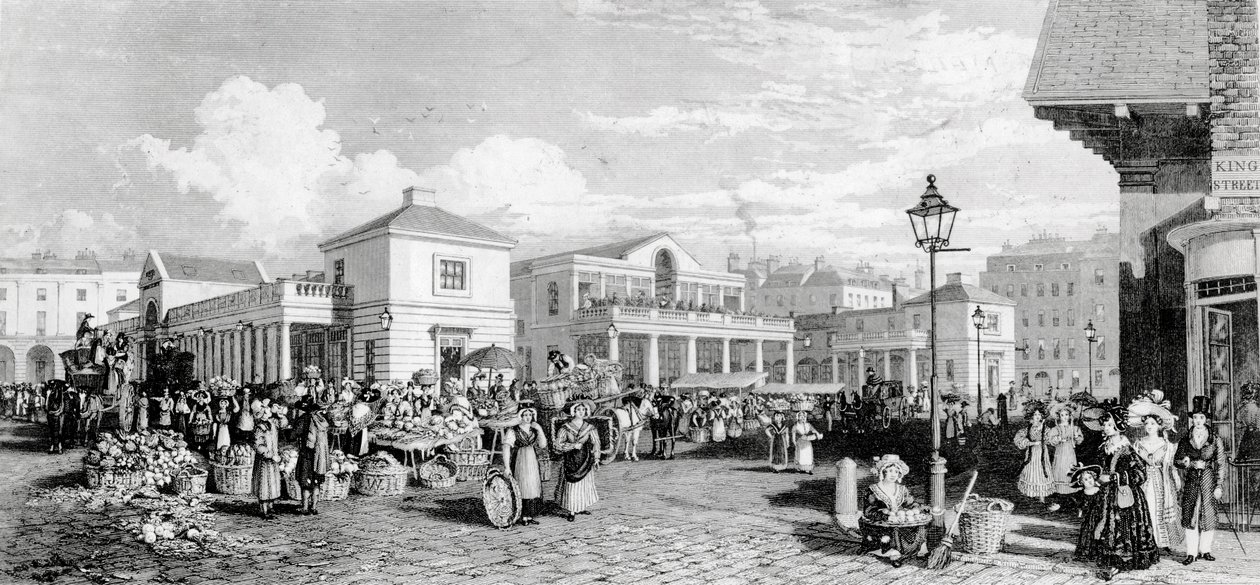 Covent Garden Markt, 1832 von Frederick James Havell