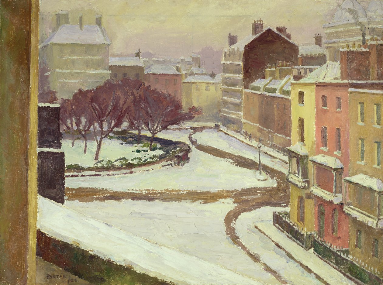 Schnee am Hanover Square, London von Frederick James Porter