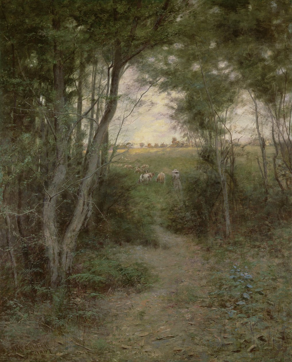 Der Busch bei Heidelberg, Melbourne, 1898 von Frederick McCubbin