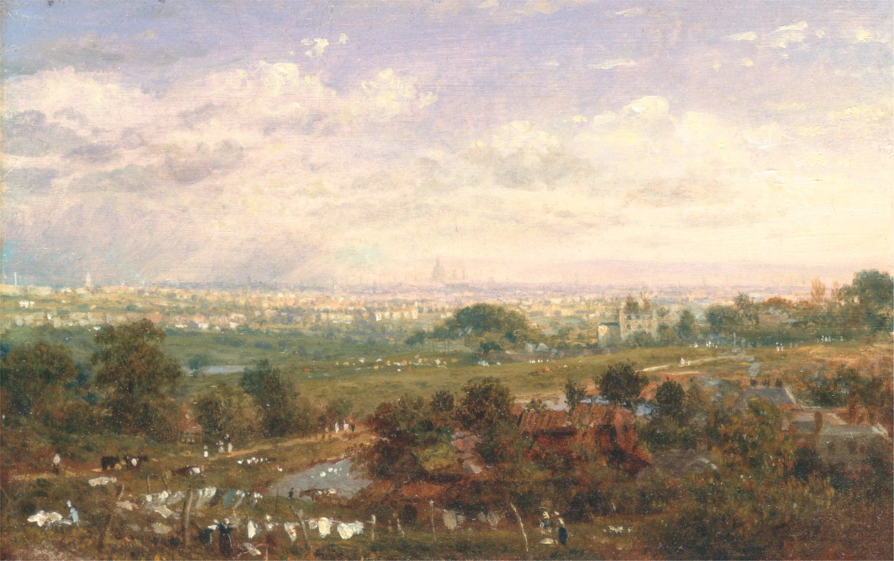 London vom Islington Hill von Frederick Nash