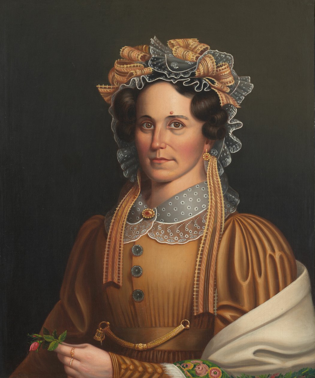 Dame in Braun, um 1855 von Frederick R. Spencer