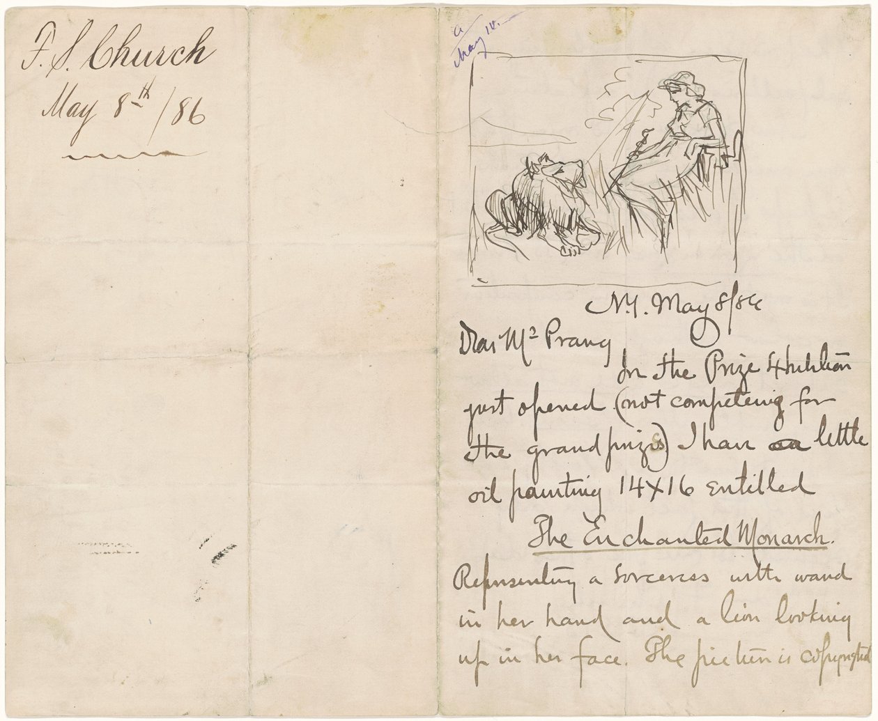 Studie nach "Der verzauberte Monarch" von Frederick Stuart Church