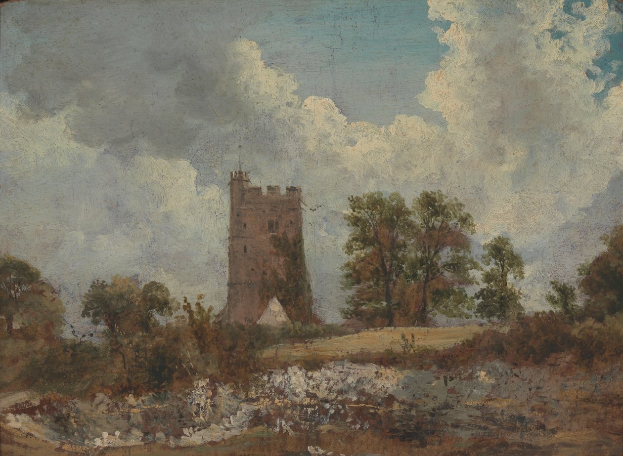 Landschaft mit Kirche von Frederick W. Watts