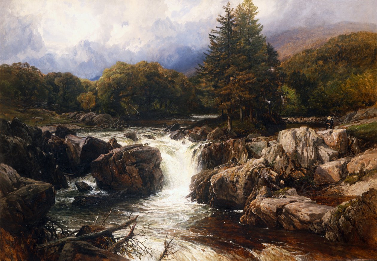 Walisische Flusslandschaft von Frederick William Hulme