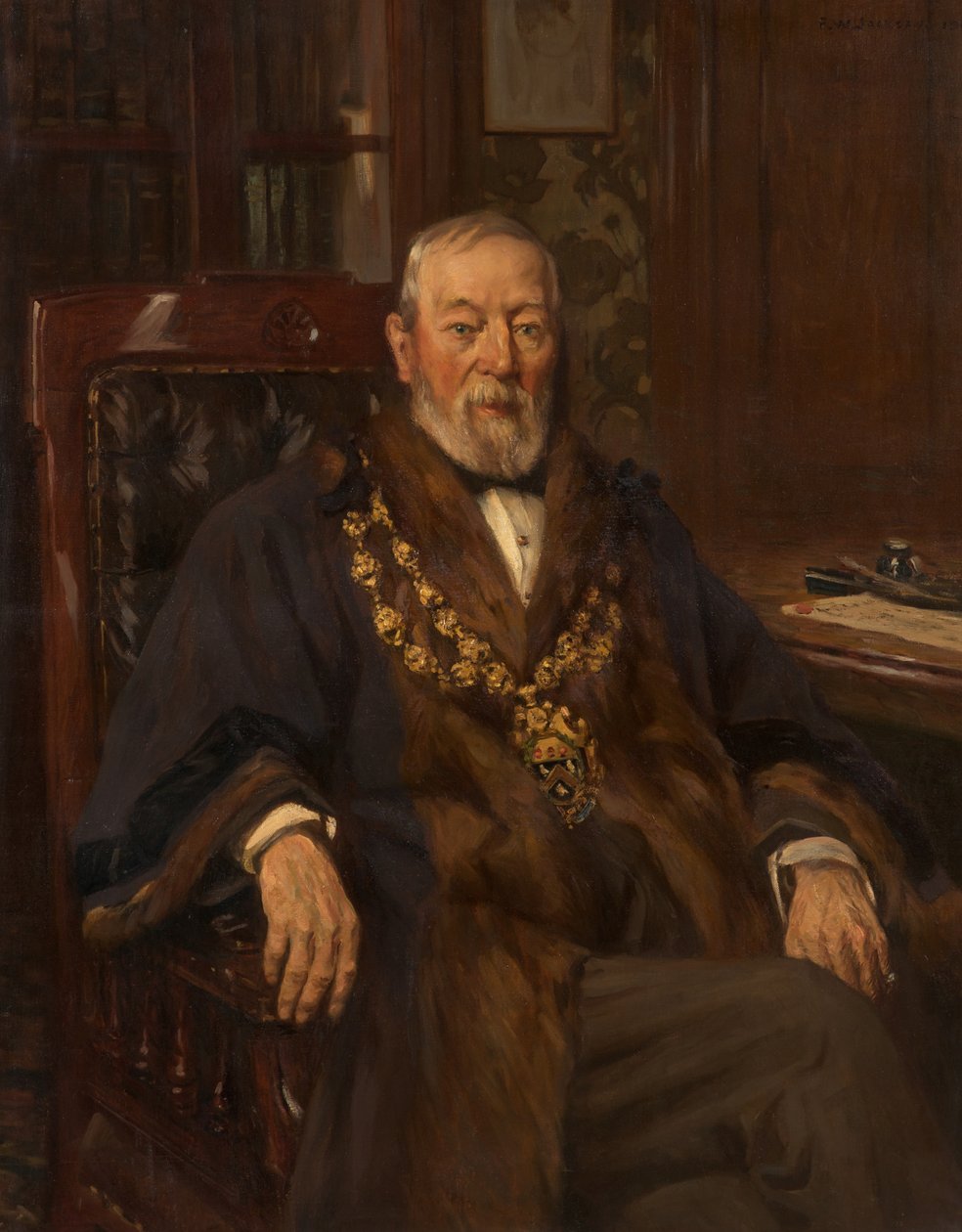 Porträt von Abraham Crompton von Frederick William Jackson