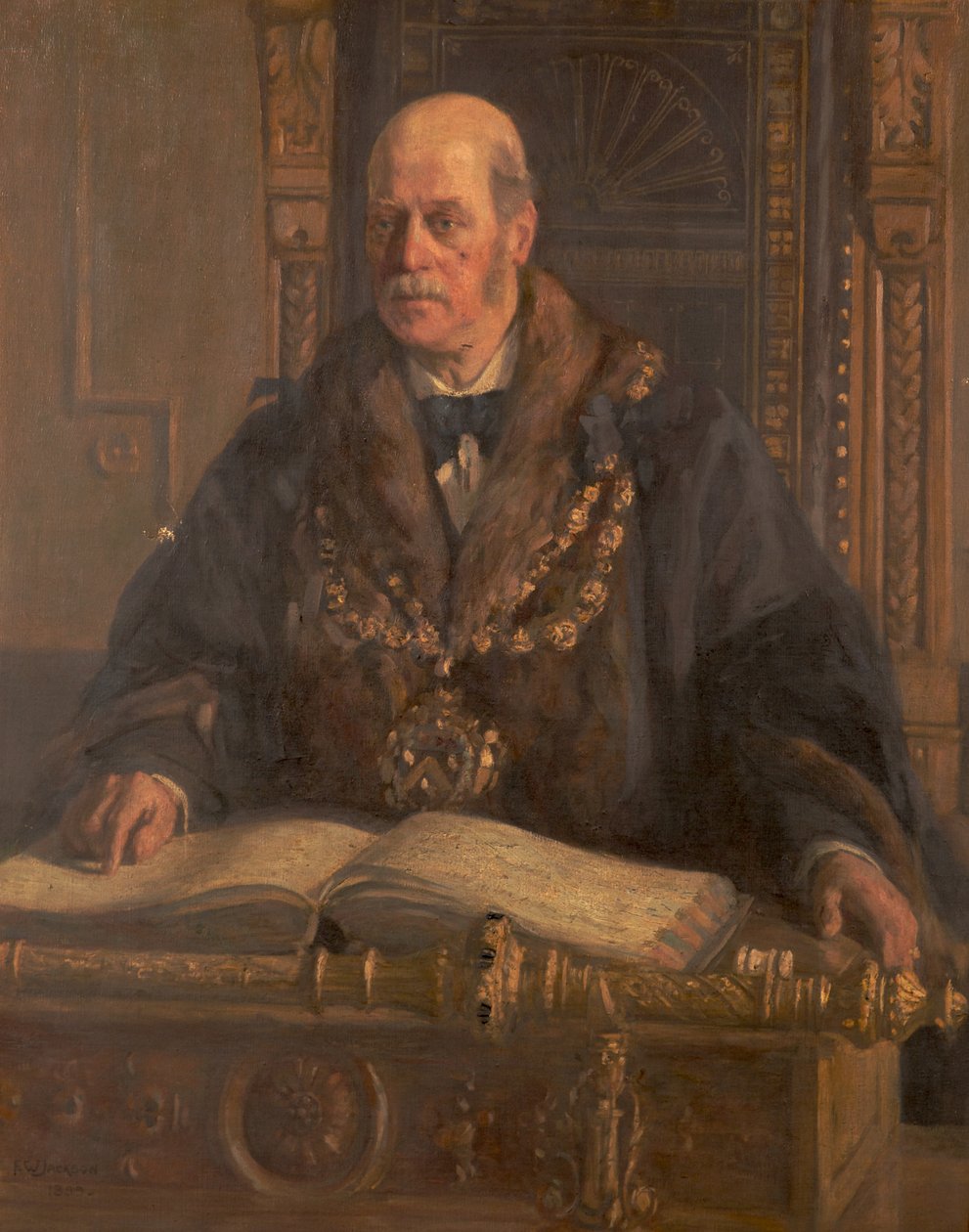 Porträt von Alfred Waddington von Frederick William Jackson