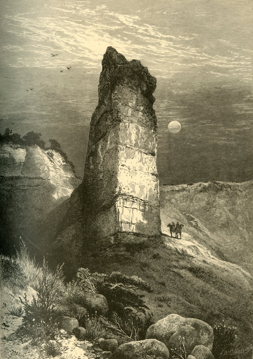 Monument Rock, Echo Canyon von Frederick William Quartley