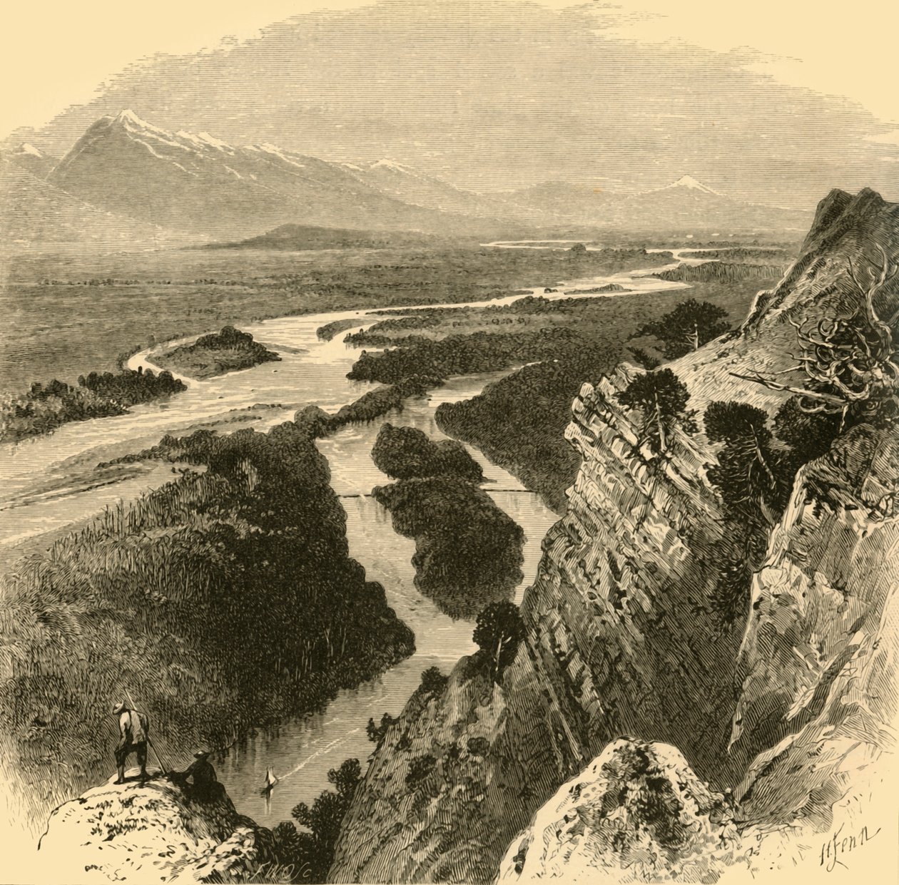 Der Yellowstone von Frederick William Quartley