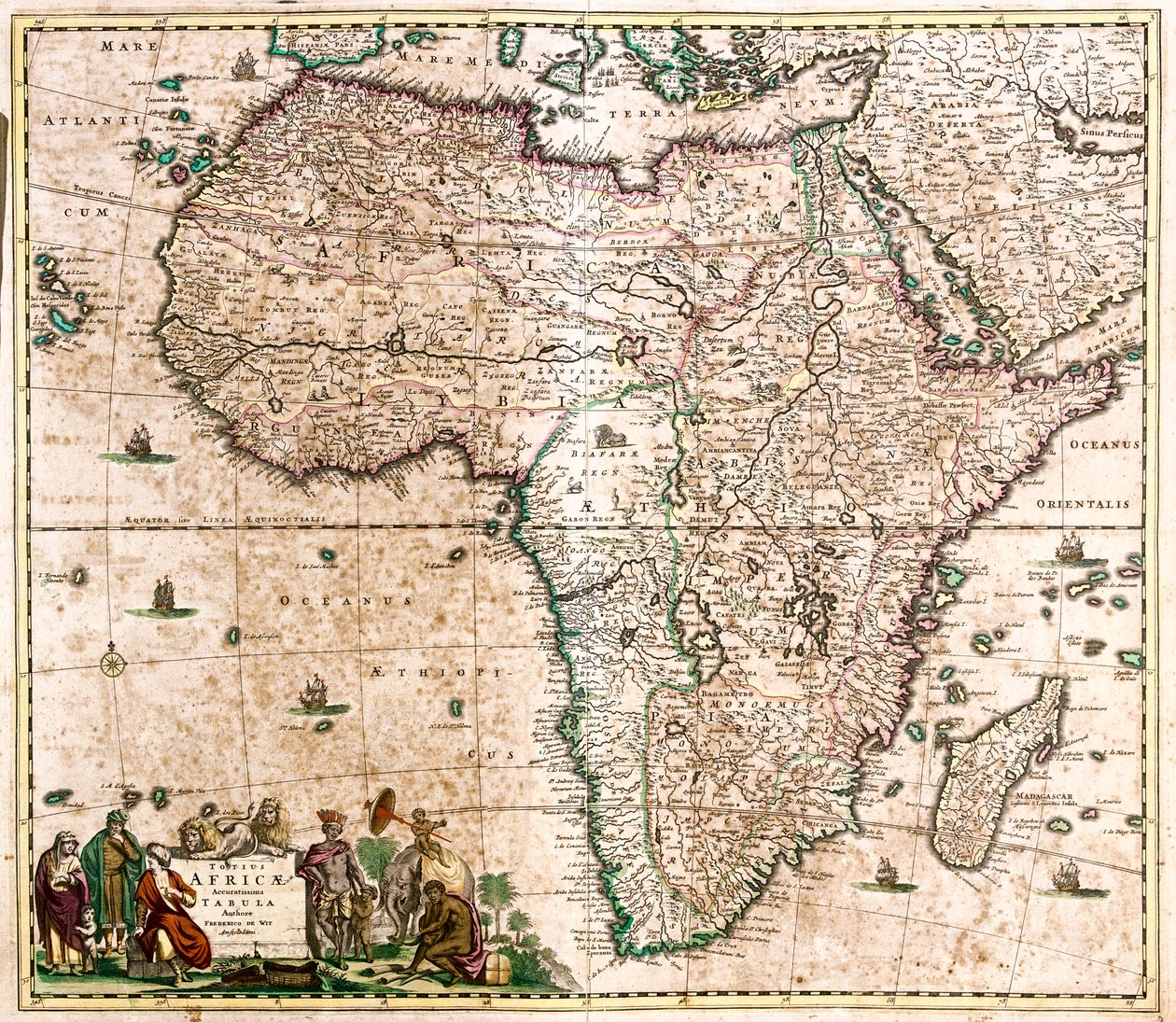 Afrika von Frederick de Wit