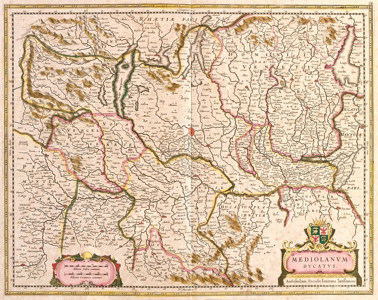 Lombardei, Italien von Frederick de Wit