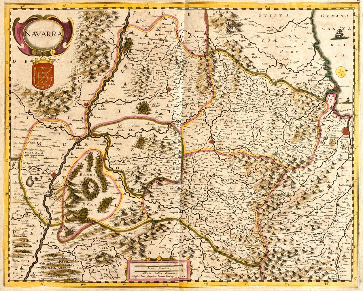 Navarra, Spanien von Frederick de Wit