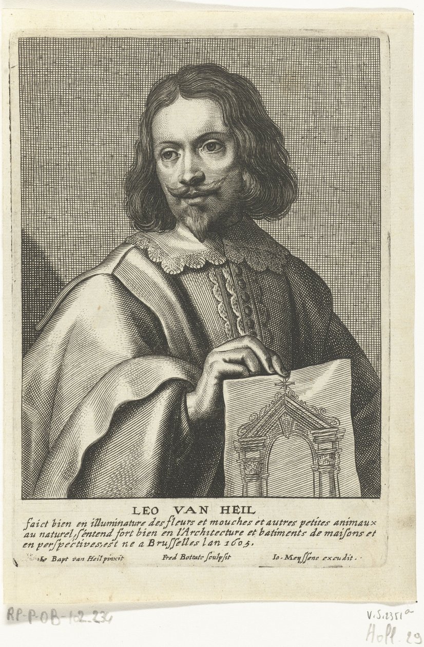 Porträt von Leo van Heil von Frederik Bouttats the Elder