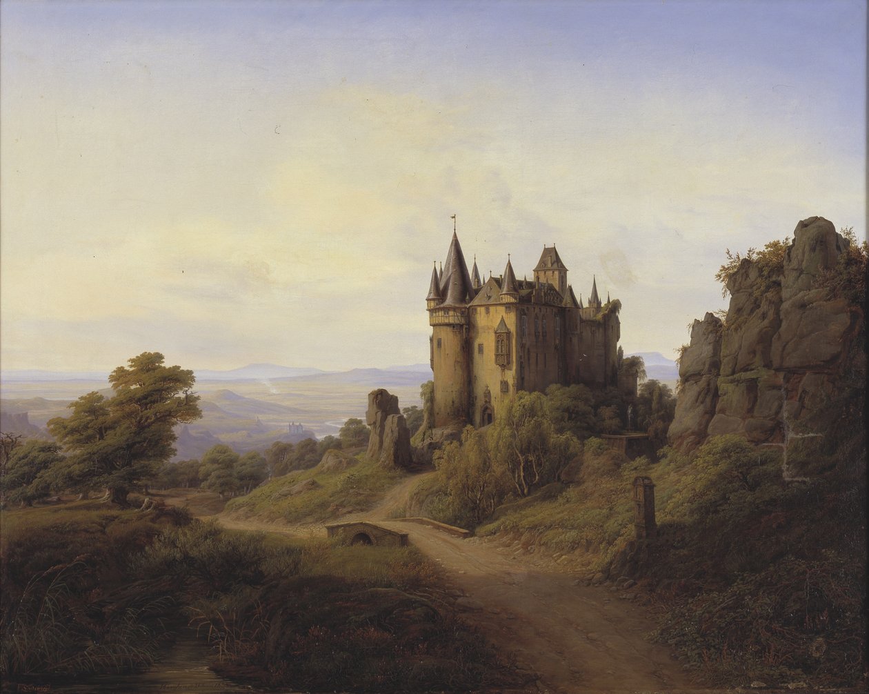 Schloss Bürresheim am Eifelfluss von Frederik Sødring