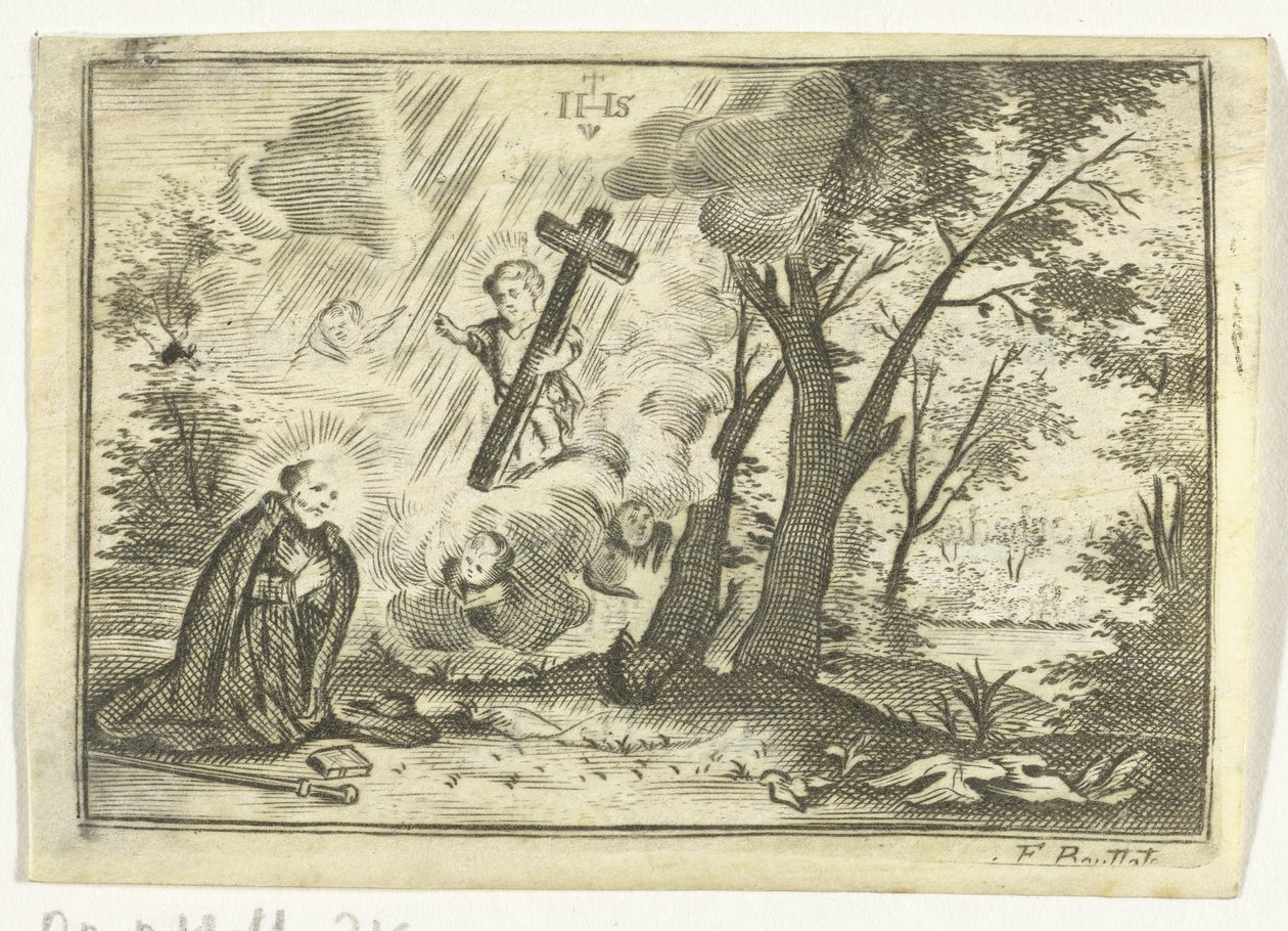 Heiliger mit Vision von Christus von Frederik Bouttats (I)
