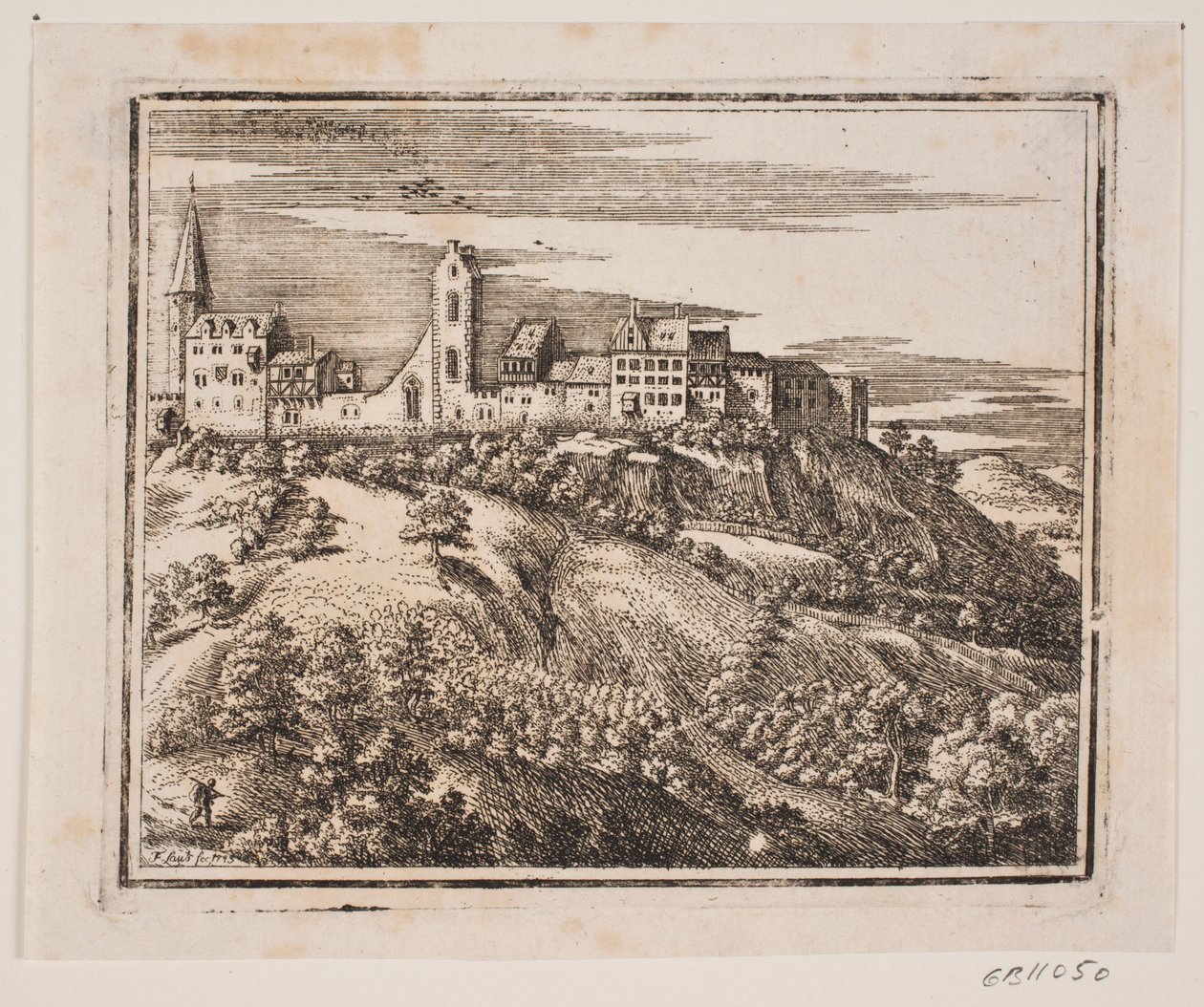 Ein Bergdorf, liegt links von Frederik Laub