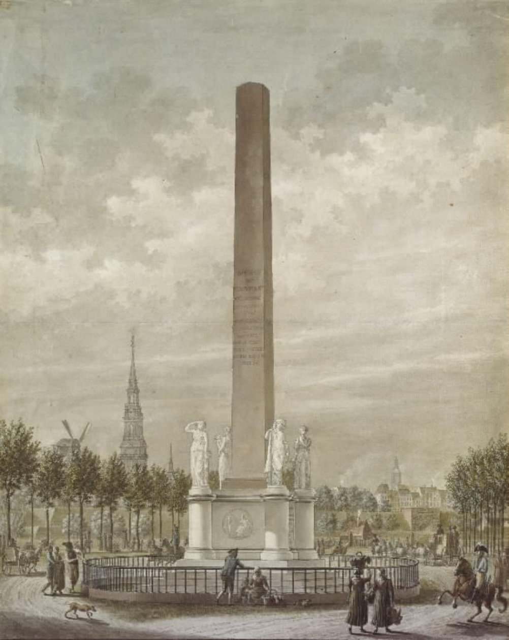 Die Freiheitsstatue von der Frederiksberg-Seite gesehen von Frederik Ludvig  Bradt