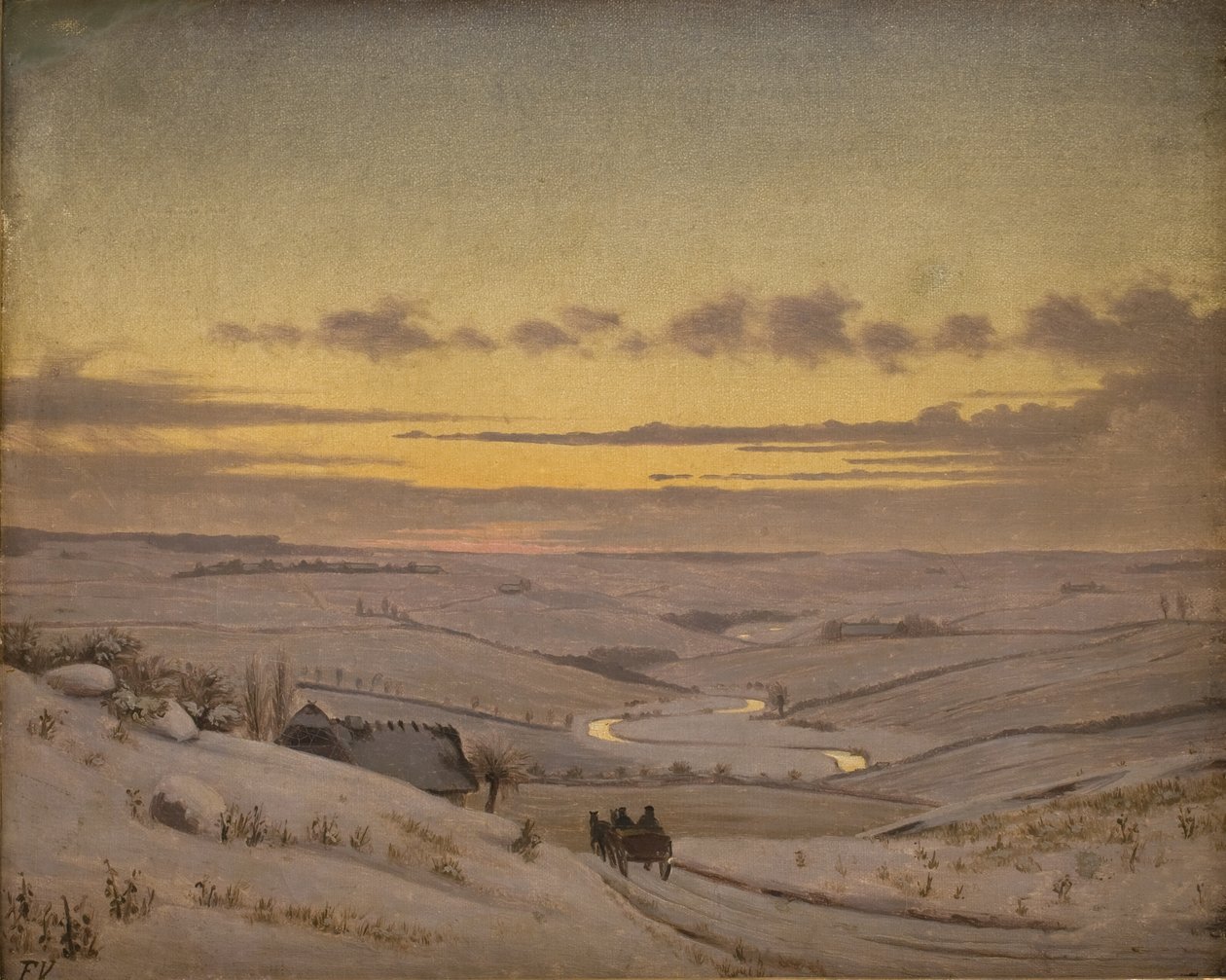 Winterabend bei Susåen von Frederik Vermehren