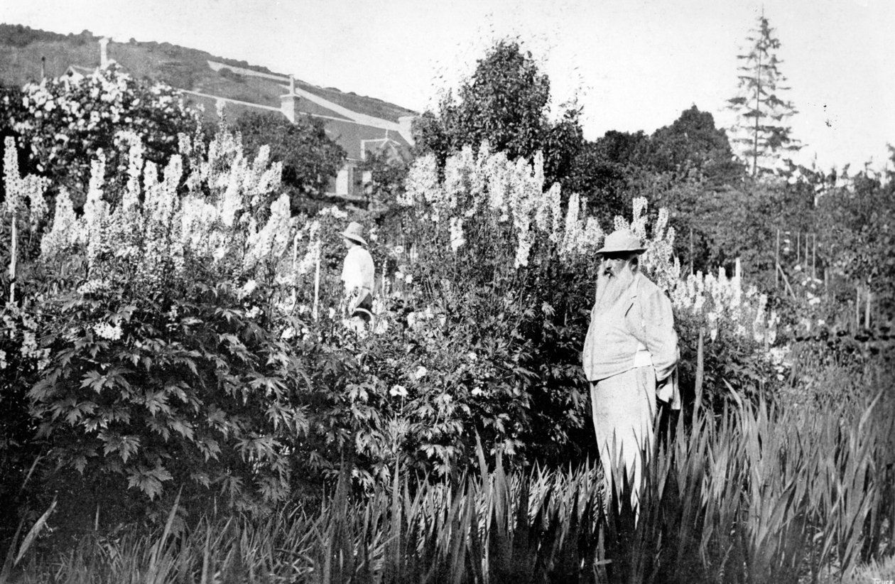 Claude Monet in Giverny, 1908 von French Photographer