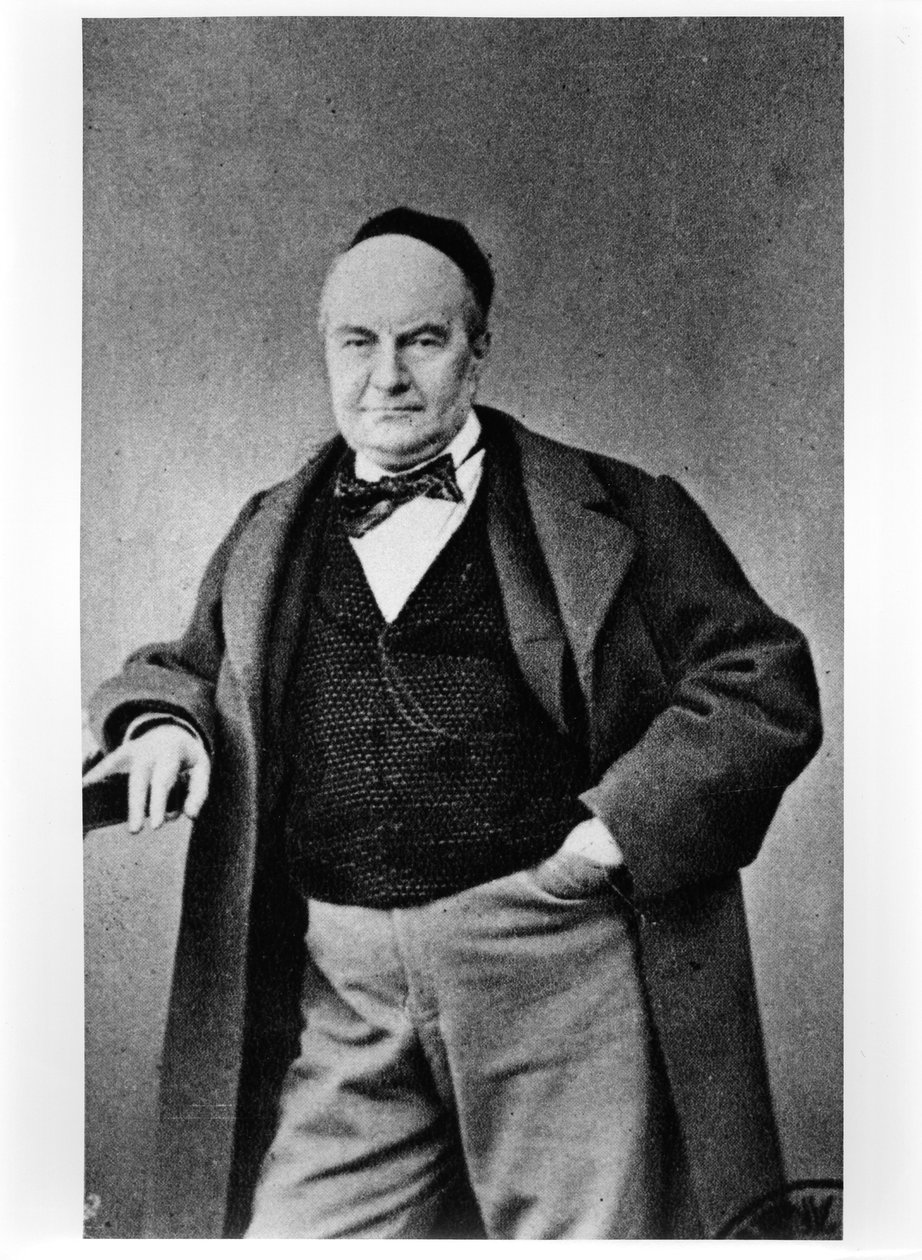 Porträt von Charles Augustin Sainte-Beuve (1804-69) von French Photographer