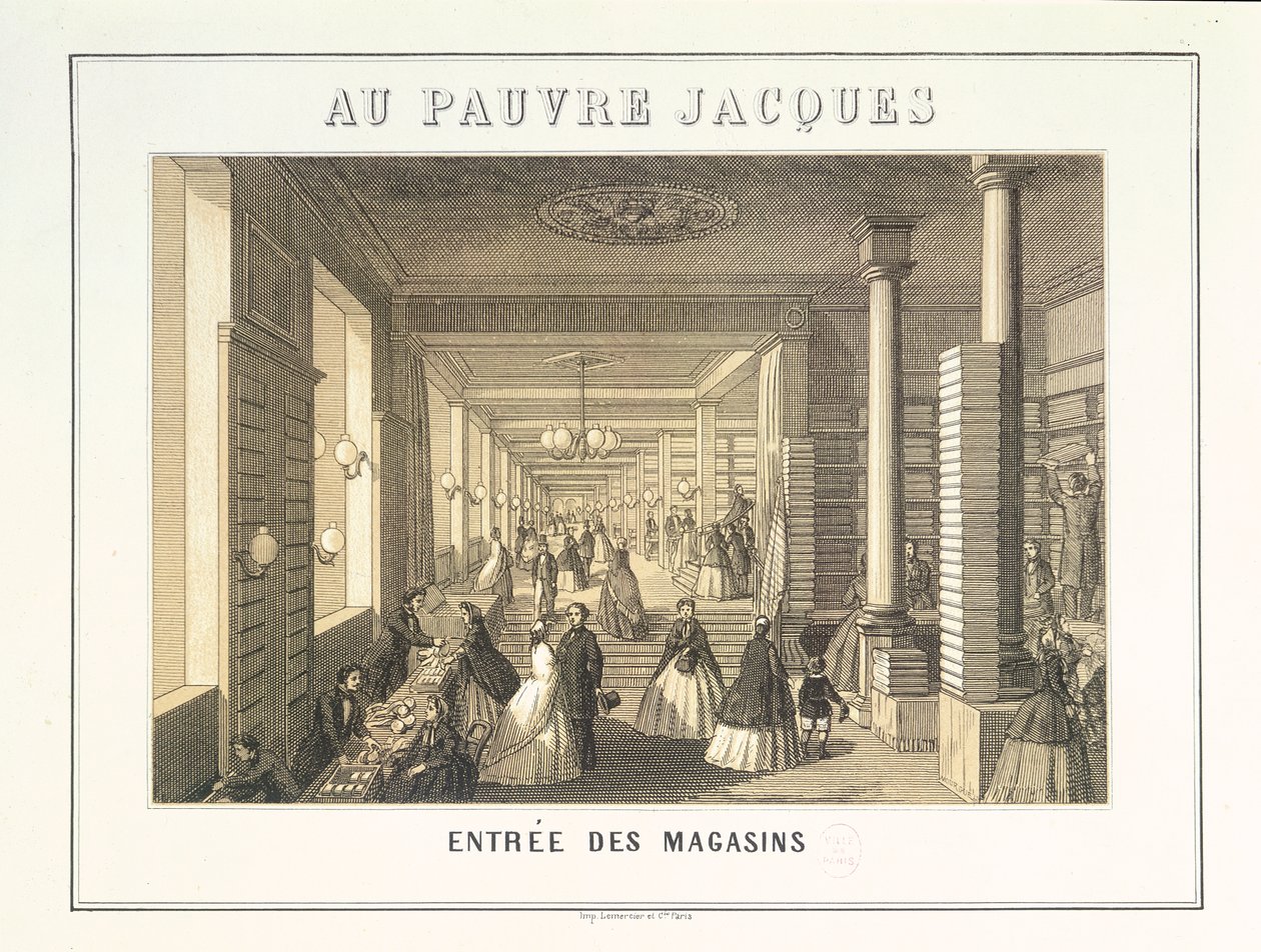Au Pauvre Jacques: Eingang zu den Geschäften von French School