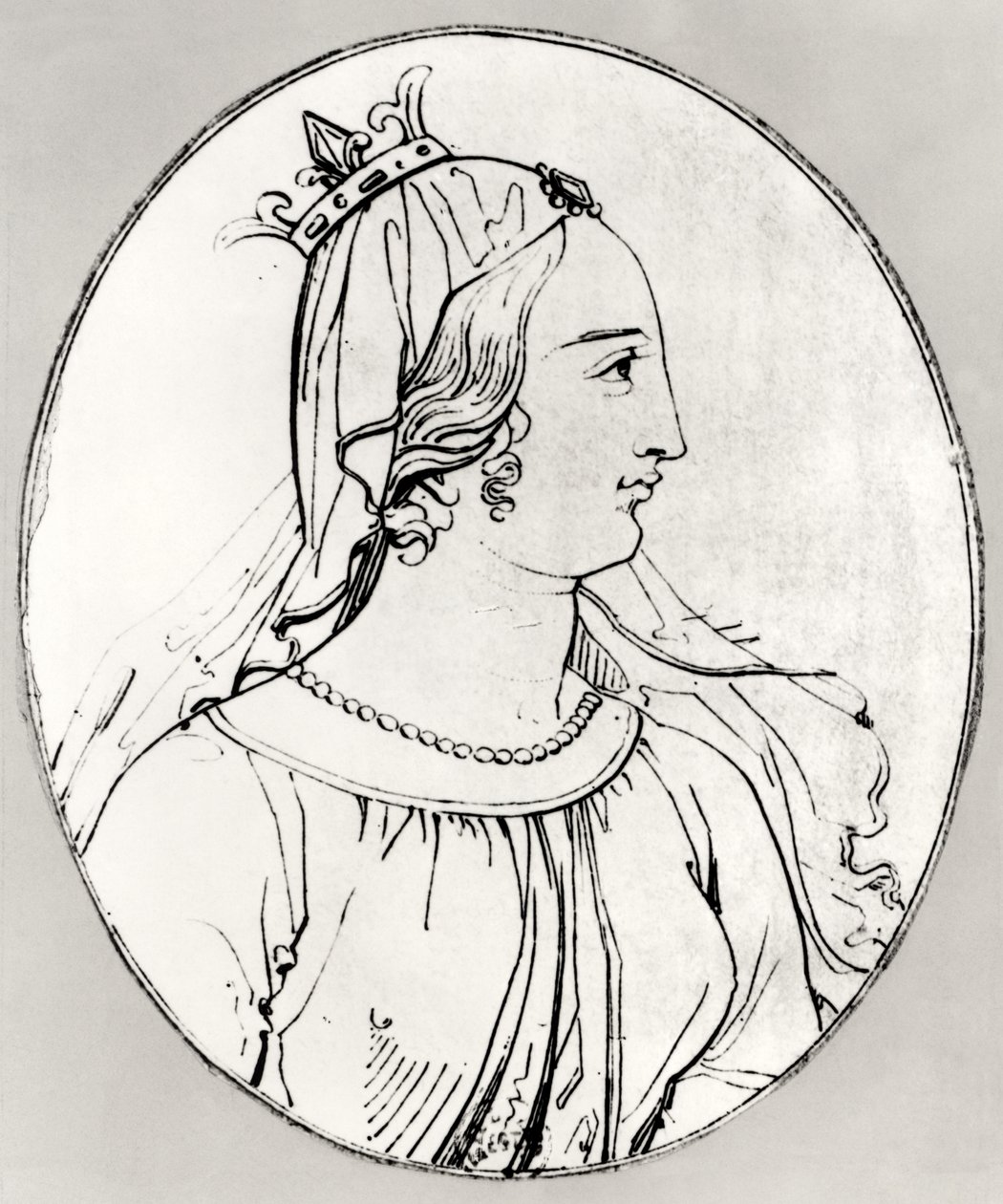 Eleonore von Aquitanien (Detail) von French School