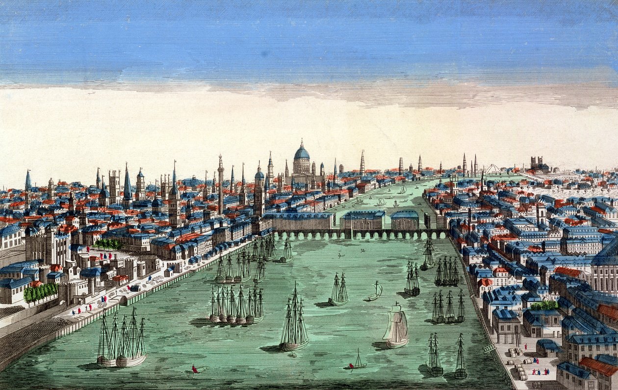 Gesamtansicht von London von French School