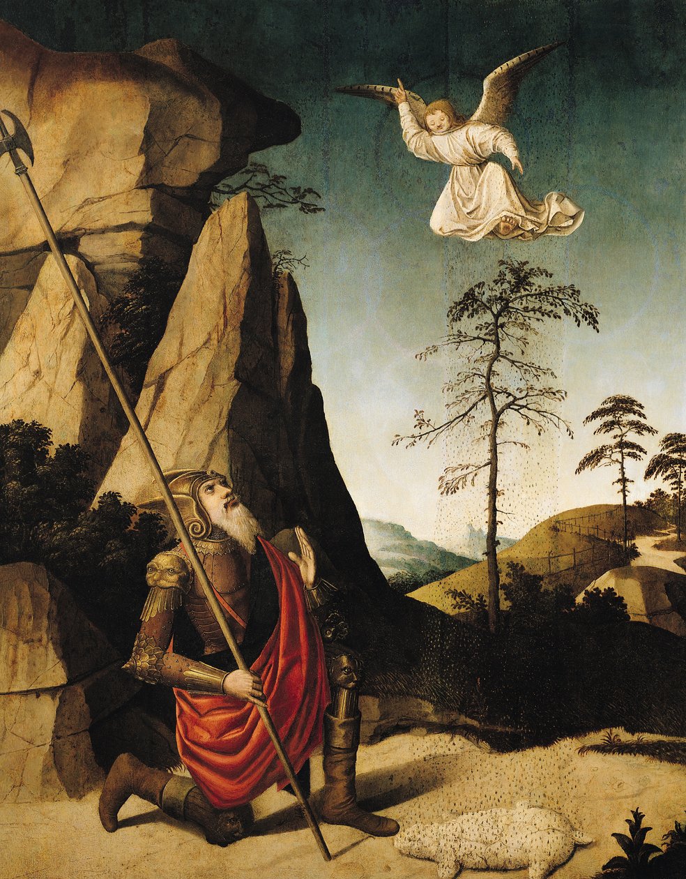 Gideon und das Vlies, ca. 1490 von French School