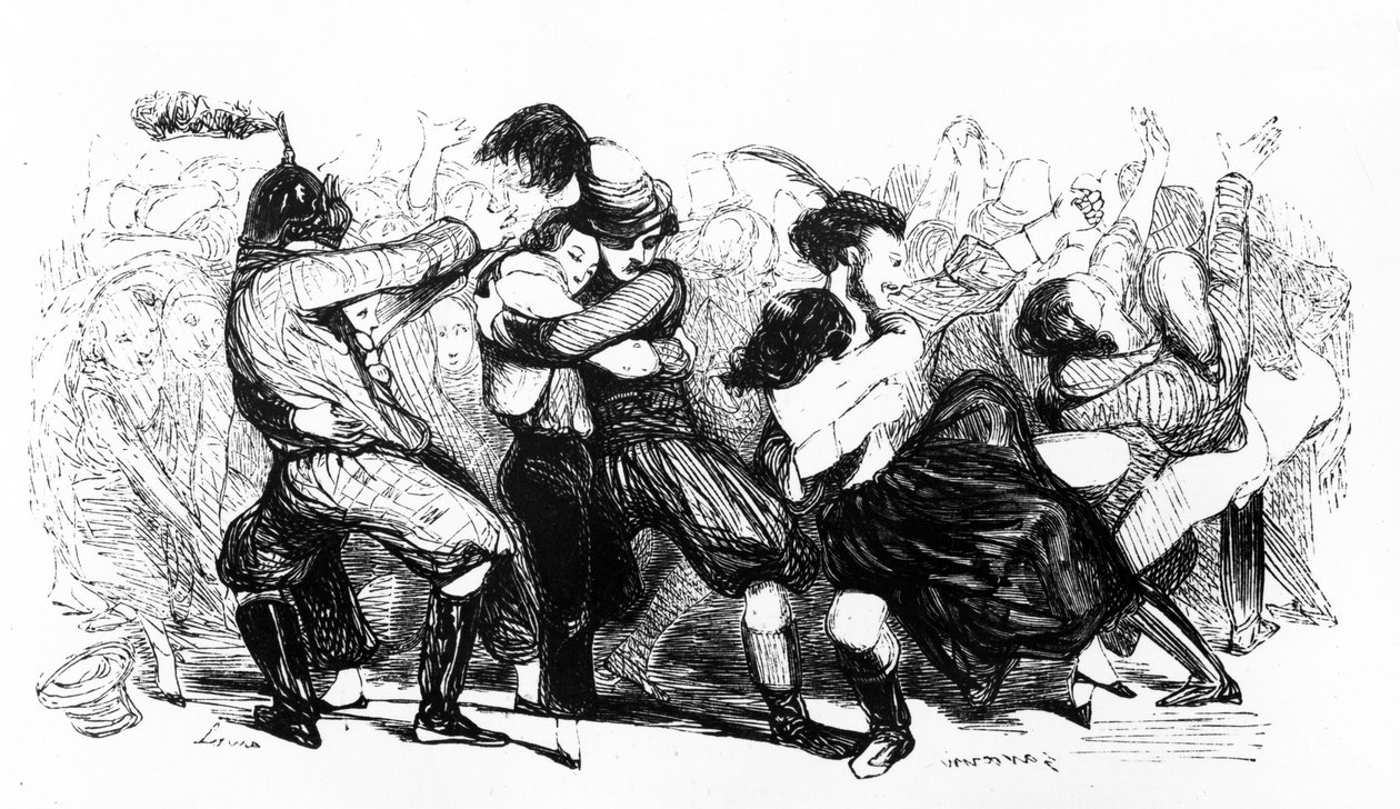 Le Bal Chicard, ca. 1840 von French School